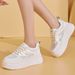 2024 Spring Summer Sneakers Sports Thick Sole Casual Dad Women's Mesh Breathable Height Increasing White Shoes_vogvips.com