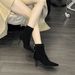 2025 Autumn Winter Internet Celebrity Hot-Selling Pointed Toe Thin Slim Women Suede Soft Sole Comfortable Short High_vogvips.com