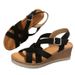 Cross-Border Summer Foreign Trade Large Size Rope Straw Thick-Soled High-Heeled Open-Toe Sandals Women Wedge Beach_vogvips.com