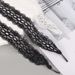 Shoe Accessories personality fashion canvas shoes leather shoes black white camel elastic shoelaces_vogvips.com