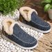 Winter New Shoes For Women, Cross-Border, Fleece-Lined, Thickened Snow Slip-On, Convenient Short Boots, Fashionable And_vogvips.com