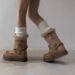 Snow Boots For Women, Thickened Stacking Boots, Fur Integrated Plush Warm Short Boots, Long Boots, Snow Boots_vogvips.com