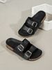 Women's Fashion Slippers Waterproof Non-Slip Thick Sole Wear-Resistant Solid Color One-Time Molded Home Outing Slippers_vogvips.com