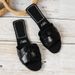 2026 New Large Size Slippers Women's Flat Sandals Fashion Trend One-character Colored Slippers_vogvips.com
