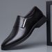 Unbeatable Quality 2025 New Casual Formal Leather Shoes, Men's Fashionable Pointed Business White With Increased Height Inside_vogvips.com