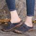 New Shoes Summer Hollow Toe Sandals Plus Size Women's Wedge Heel Half Slippers_vogvips.com