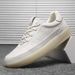 Men's White Top Layer Cowhide Leather Shoes Soft Breathable Low Top Skateboard Sneakers Casual Trendy Versatile Soft Sole_vogvips.com