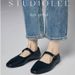 In Stock Full Cowhide Version ~ Soft Sole Genuine Mary Jane Women's Single One Strap Shallow Mouth Flat Small Leather_vogvips.com