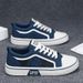 Men's Classic Canvas Shoes - Lightweight Breathable Casual Sneakers For Everyday Wear (Black/Blue/Green) - Sizes 39-48_vogvips.com