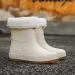 Women Slip-on High Quality Water Waterproof Shoes Womens Rubber Plush Rain Boot Garden Galoshes Non-Slip Boots_vogvips.com