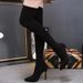 New European And American Style Long Sock Boots, High Heeled Boots, Over The Knee Boots, Pointed Toe Women's Shoes, Always In Stock._vogvips.com