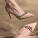 Black Commuter Pointed Rhinestone Thin Heel Satin Fashion Versatile High Heel Shoes_vogvips.com
