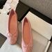 26ss Brand Genuine Leather C Small Fragrance Style Flat New Shallow Comfortable Round Toe Color Block Fashion Bowknot Ba_vogvips.com
