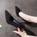 European American Style Simple Stiletto High-heeled Shiny Party Shoes, Shallow Pointed Toe, Sexy And Professional OL_vogvips.com