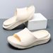 Thick Soled Slippers With Men's EVA Anti Slip, Wear-resistant, Height Increasing, Straight Drag, High-end Feel,_vogvips.com