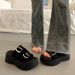 Women's Thick-soled Platform 2026 New Versatile Height-increasing Denim Slippers Sports Roman Sandals European Fashion_vogvips.com