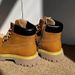 European Warm Series Frosted Top Layer Leather Thick Yellow Martin Boots Outdoor Unique Sole Casual Men's Autumn Winter Versatile Trendy_vogvips.com