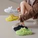 Sports Half Tray White Shoes Women's Mesh Breathable Student Board Shoes Casual Shoes Increase Height_vogvips.com