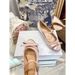 Luxury Elegant Silk Butterfly Knot Toes Shallow Mary Janes Zapatos Mujer Solid Round Heels Button Buckle Strap Woman_vogvips.com