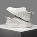 Men’s Platform White Leather Sneakers Casual Thick Sole Walking Skate Shoes Unisex_vogvips.com