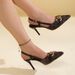 Summer Stiletto Heels for Women plus Size High Heeled Sandals Open Back Closed Toe European And American Fashion 2025 New_vogvips.com