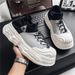 Shell Head Wide Last Big Head Socks Shoes Men's Trendy Fly-woven Elastic Surface Comfortable Sports Dad Shoes Large Size Men's Shoes_vogvips.com