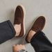 SHLIANG New Suede Leather Men's Loafers Cow Suede Slip On Flats Handmade Male Casual Shoes Leisure Walk Moccasins Outdoor Business Shoes Y0634_vogvips.com