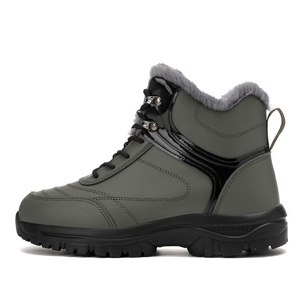 Men's Shoes Men's Snow Boots Thickened Outdoor Cold-resistant Velvet Thermal Hiking Shoes Waterproof Casual Shoes Men's_vogvips.com