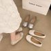 French Ballet Style Shallow Mouth Single Shoes Women's Summer Skirt Mary Jane Shoes Bow Soft Sole Beanie Shoes_vogvips.com