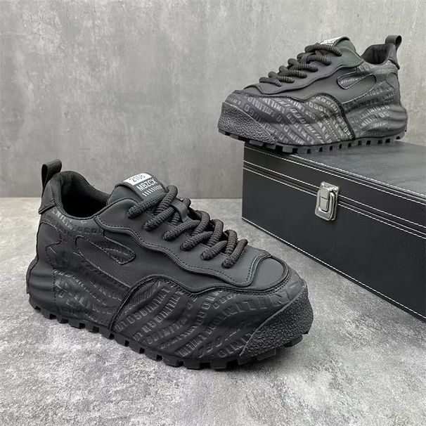 New Men's Shoes, Spring And Autumn Style, Versatile Sports Casual Platform Chunky Sneakers_vogvips.com