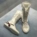 Women Boxing Boots ~Summer New Lightweight Soft Sole Martin Boots For Women, German Training Boxing Patchwork Lace-Up Long Boots, Trendy_vogvips.com