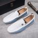 SHLIANG New Four Seasons Men's Casual Loafers Big Size Non Slip Soft British Style Fashion Slip On Shoes Flat Driving Shoes For Male X0070_vogvips.com