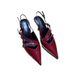 Buckle High Heeled Sandals For Women Fashion Retro Stiletto Heeled Sandals With Open Toe And Shallow Mouth High Heels_vogvips.com