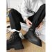 European Warm Series Martin High Top M's Winter Thick Sole Height Increasing Outdoor Travel Work Camping Mid-Top Hiking Shoes Short Boots_vogvips.com