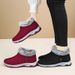 Winter New Shoes For Women, Fleece-Lined, Thickened, Warm Short Slip-On Casual Snow Boots, Middle-Aged And Elderly Mom_vogvips.com