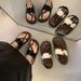 Women's Flat Sandals Roman Style With Fashion Women 2024 New Cross Strap Clip Summer Skirt Wear Beach Sandals_vogvips.com