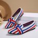 Slim And Pointed, Oversized Flat Sole Single Shoe For Women In 2025. Fashionable Fly Knit One Legged Bow Tie Casual_vogvips.com