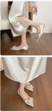 Pointed Single Shoes Women's Flat Bottom Shallow Mouth Temperament Versatile Soft Sole Ladyshoes_vogvips.com