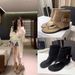 Fashion Toe Cool Boots Cover Boots Summer 2026 New Casual Versatile Round Head Personalized Herringbone Roman Sandals_vogvips.com