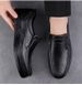 Men's Leather Shoes Casual Loafers Lazy Thick-soled Round Head Foot Cover Men's Leather Shoes_vogvips.com