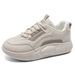 Korean Version Of White Autumn New Student Leisure Street Shooting For Women Thick Soled Sports Board Shoes_vogvips.com