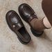 Korean Thick Soled Lazy Loafers For Women New Spring And Autumn British Style Small Ladies Soft Leather Casual_vogvips.com