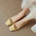 French-style Retro Square-toed Soft Leather Women's Shoes, 2025 New Model, Gentle Evening Breeze Cat 3cm Low Heel Mary_vogvips.com