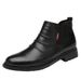 Martin Boots Men's Trendy High-top Large-size Men's Shoes, Chelsea Short Boots Thick-soled Heightening Men's Boots_vogvips.com