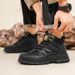 New Leather Spring Men's Shoes High-top Men's Heightening Tooling Martin Boots_vogvips.com