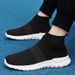 Large Size 47 New Lightweight Slip-on Loafers For Foreign Trade, Breathable Shock-absorbing Sock Sh, Couple's Mesh_vogvips.com