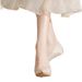 Summer French-style White High-heeled For Women, Wedding Bridal New Style, Dual-use Pointed Toe Single Shoes, Bridesmaid_vogvips.com