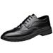 Euro Step Spring New High-End Business Casual Formal Youth Floral Brogue Trendy Breathable Men's Shoes Soft Leather_vogvips.com