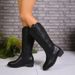Simplified Western 2025 Autumn New Style Small Square Head Thick Heel Middle Tube Boots Children_vogvips.com
