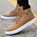 ShoeVault Autumn Winter High-top Korean Style Student Canvas Men's Casual Trendy Versatile Sneakers Fashion Shoes Boots_vogvips.com